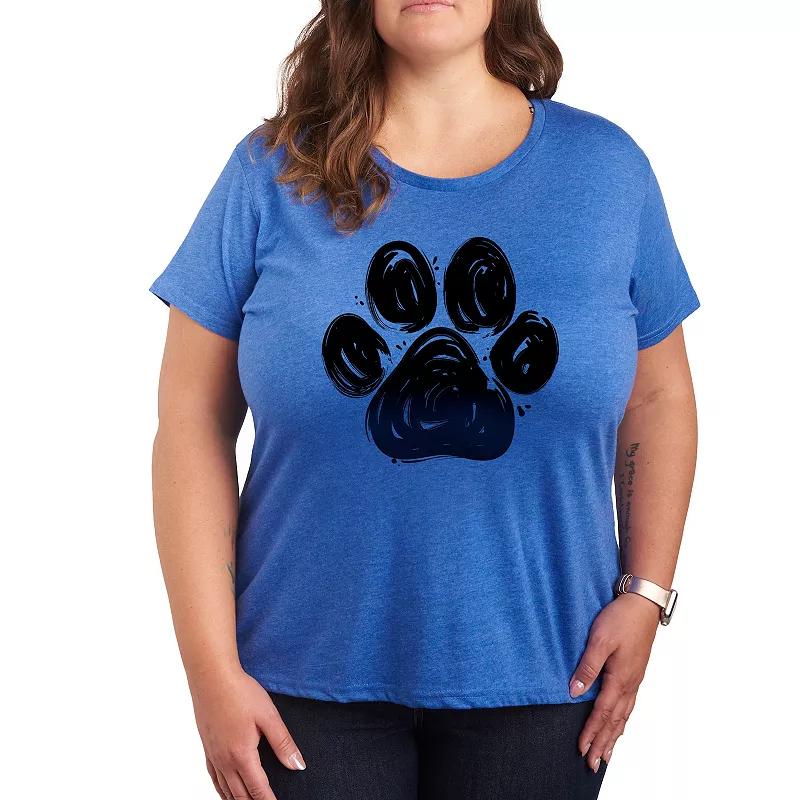 Plus Sketched Black Cats Graphic Tee, Women's,  Product Image
