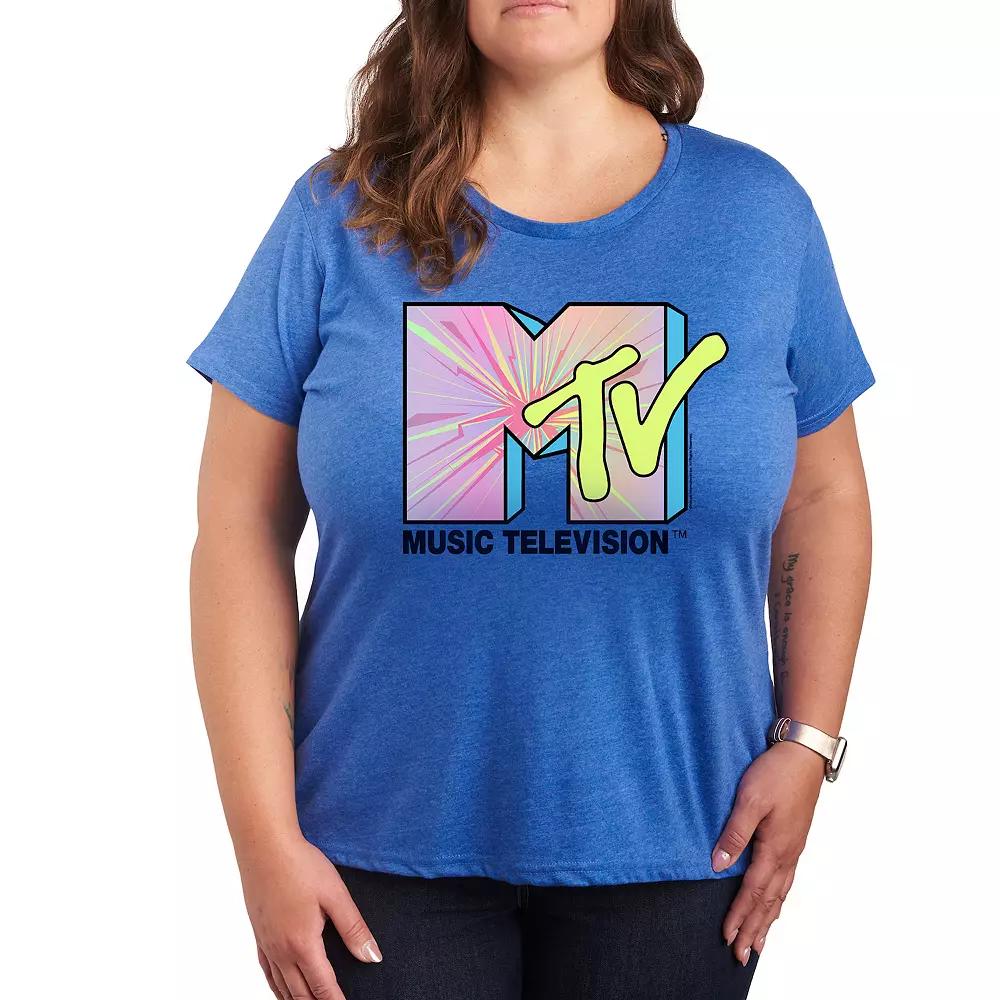Plus MTV Club Art Graphic Tee, Women's,  Product Image