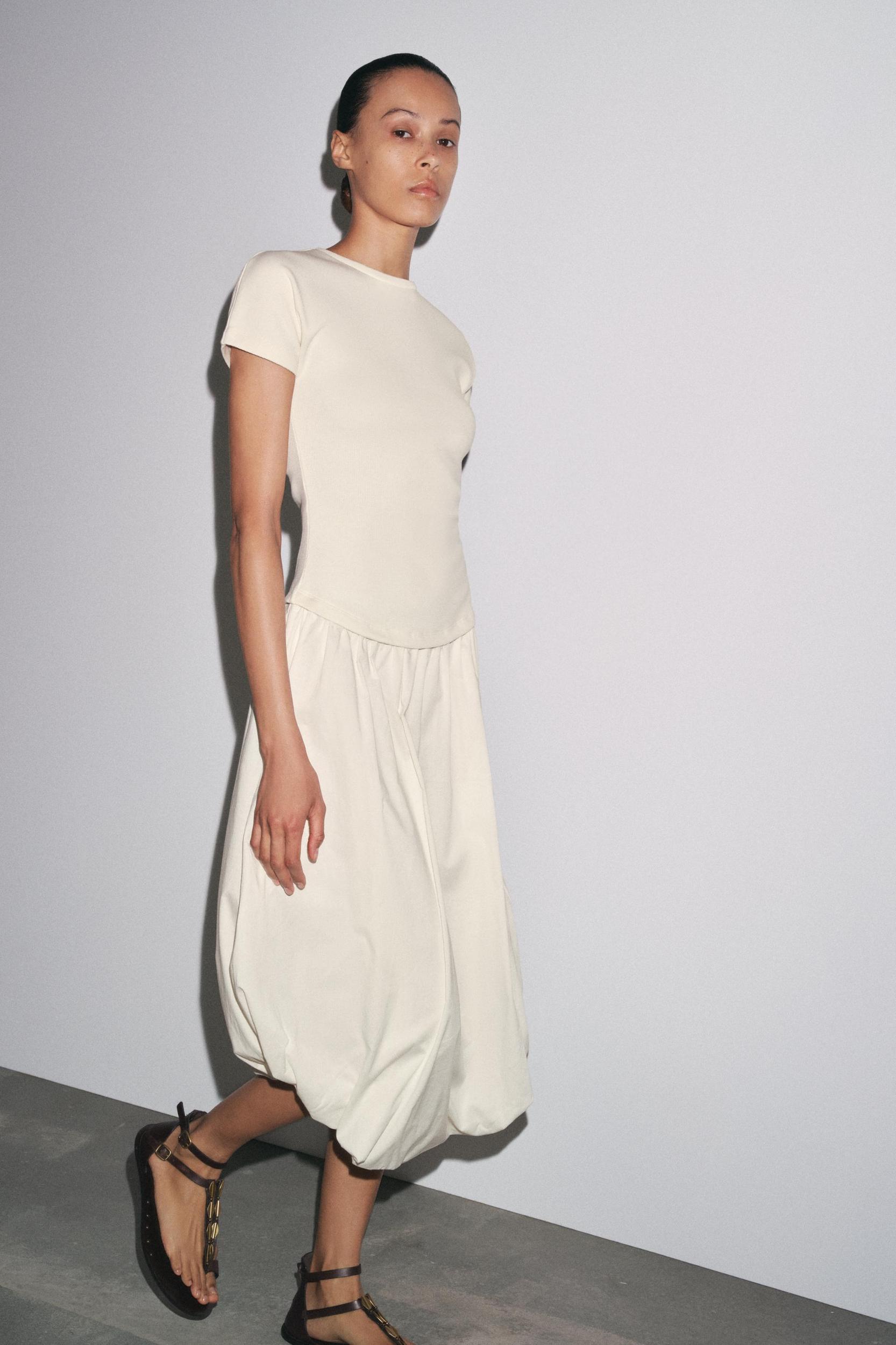 BALLOON COMBINATION DRESS Product Image