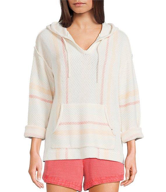 Rip Curl Revival Striped Knit Poncho Product Image