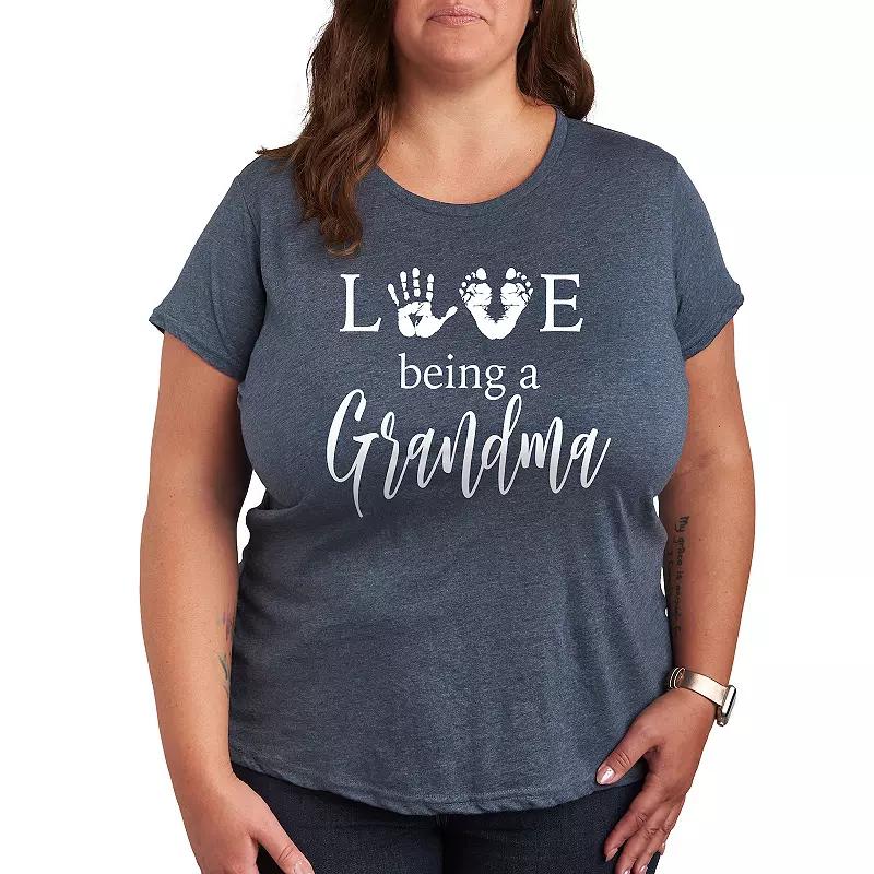Plus Love Being a Grandma Graphic Tee, Women's,  Product Image