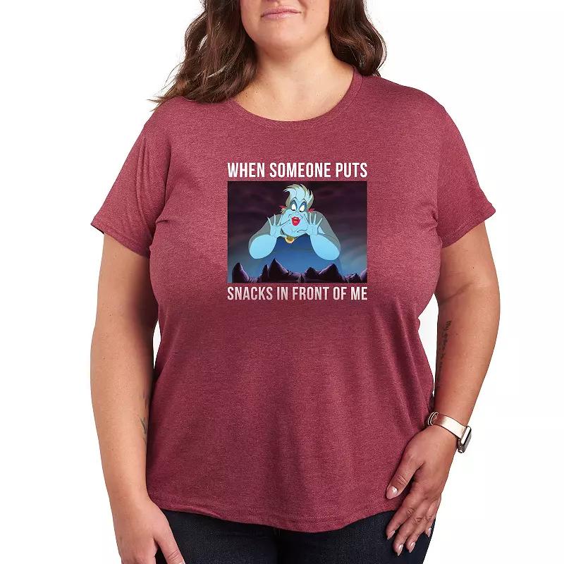 Disney's The Little Mermaid Ursula Plus Snacks Graphic Tee, Women's,  Product Image