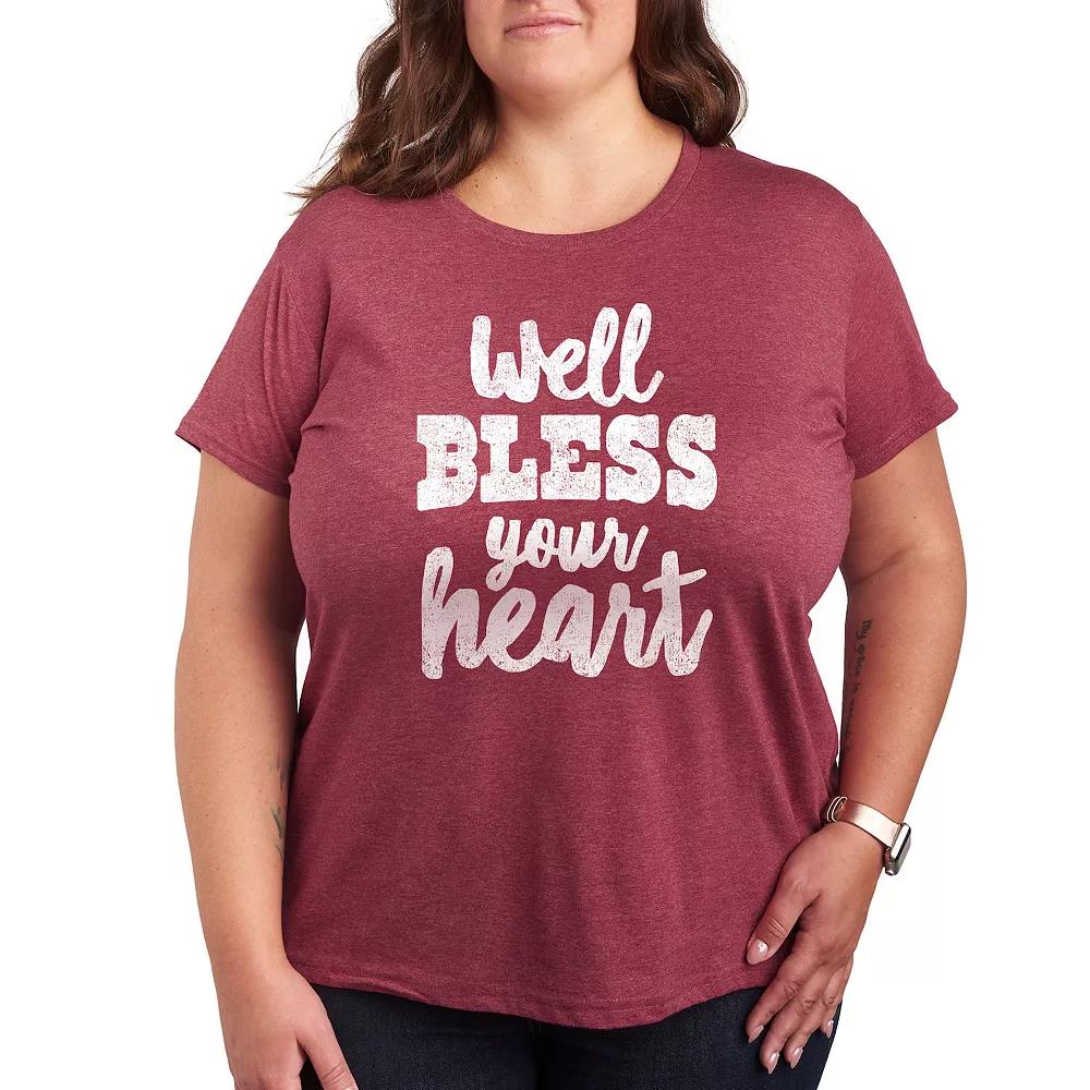 Plus Well Bless Your Heart Graphic Tee, Women's,  Product Image