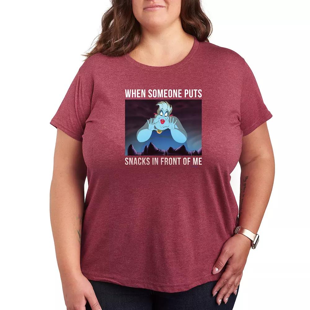 Disney's The Little Mermaid Ursula Plus Snacks Graphic Tee, Women's,  Product Image