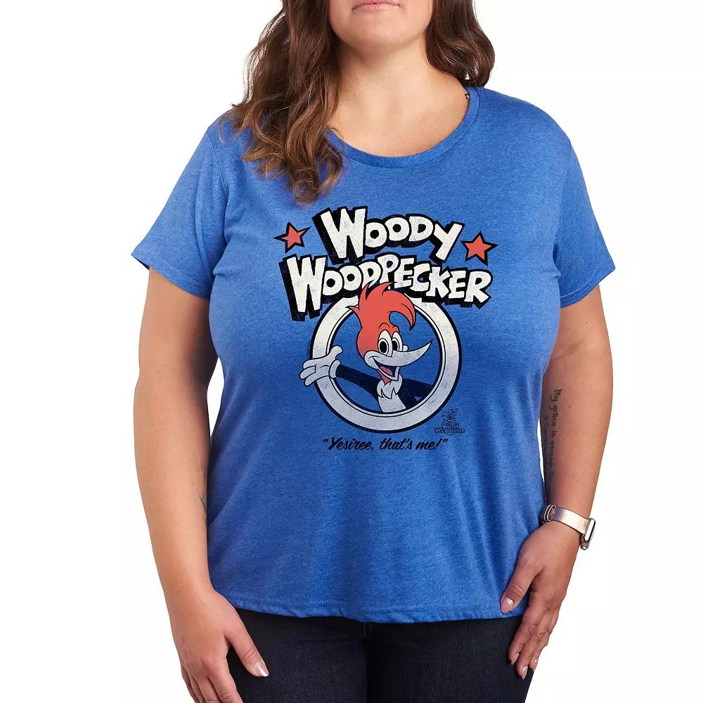 Plus Woody Woodpecker Yesiree Graphic Tee, Women's,  Product Image