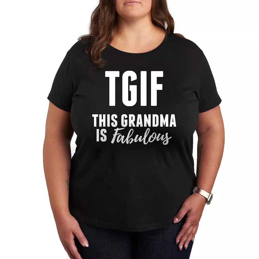 Plus This Grandma Is Fabulous Graphic Tee, Women's,  Product Image