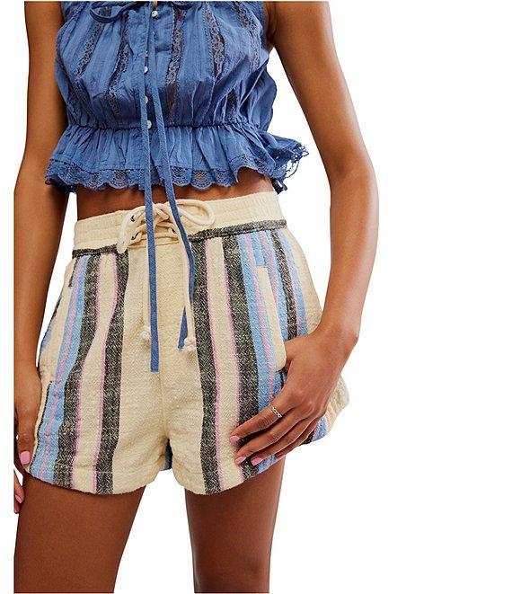 Free People Kalli Yarn-Dyed Stripe Pull-On Shorts Product Image