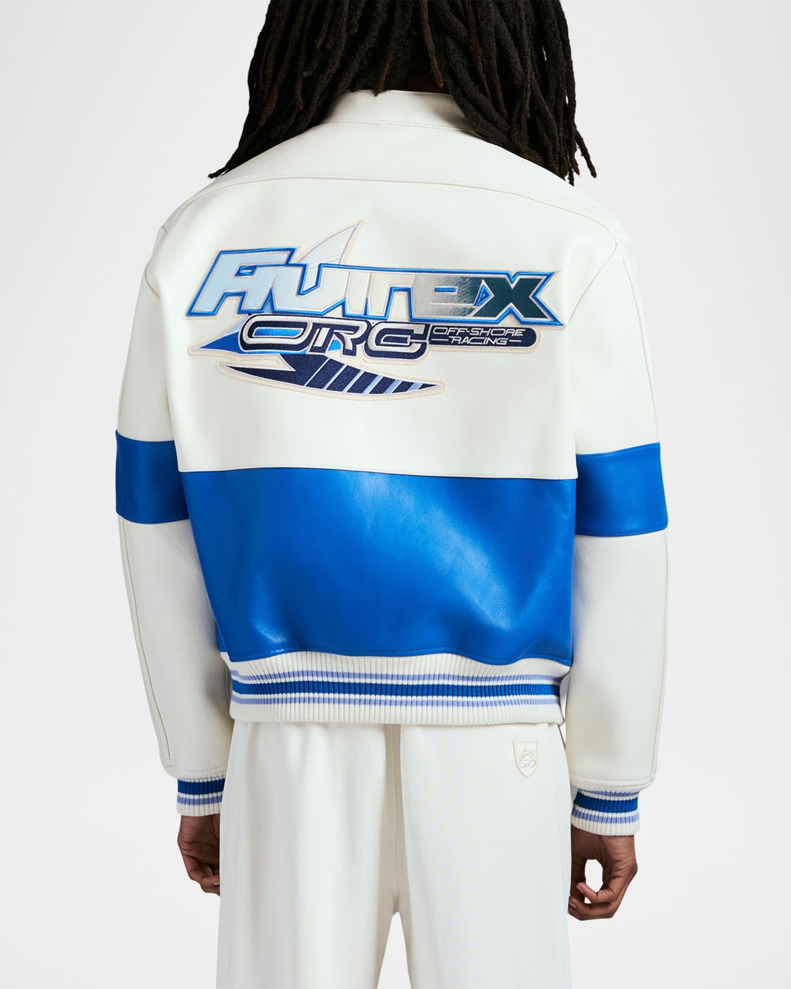 Men's Off Shore Racing Leather Jacket Product Image