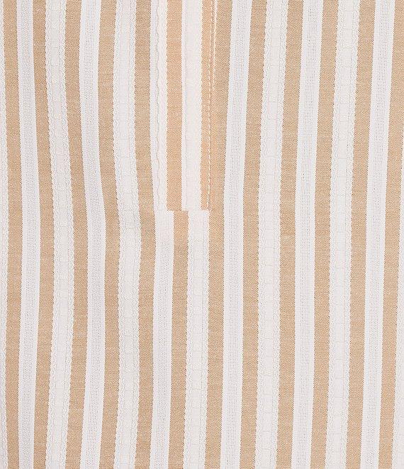 Gibson & Latimer Stripe Seersucker V-Neck 3/4 Sleeve Coordinating Blouse Product Image
