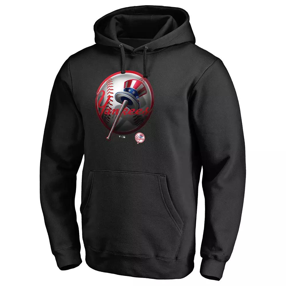 Men's Fanatics Branded Black New York Yankees Midnight Mascot Pullover Hoodie,  Product Image