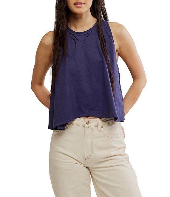 Free People We The Free Hialeah Scoop Neck Sleeveless Flowy Tee Product Image