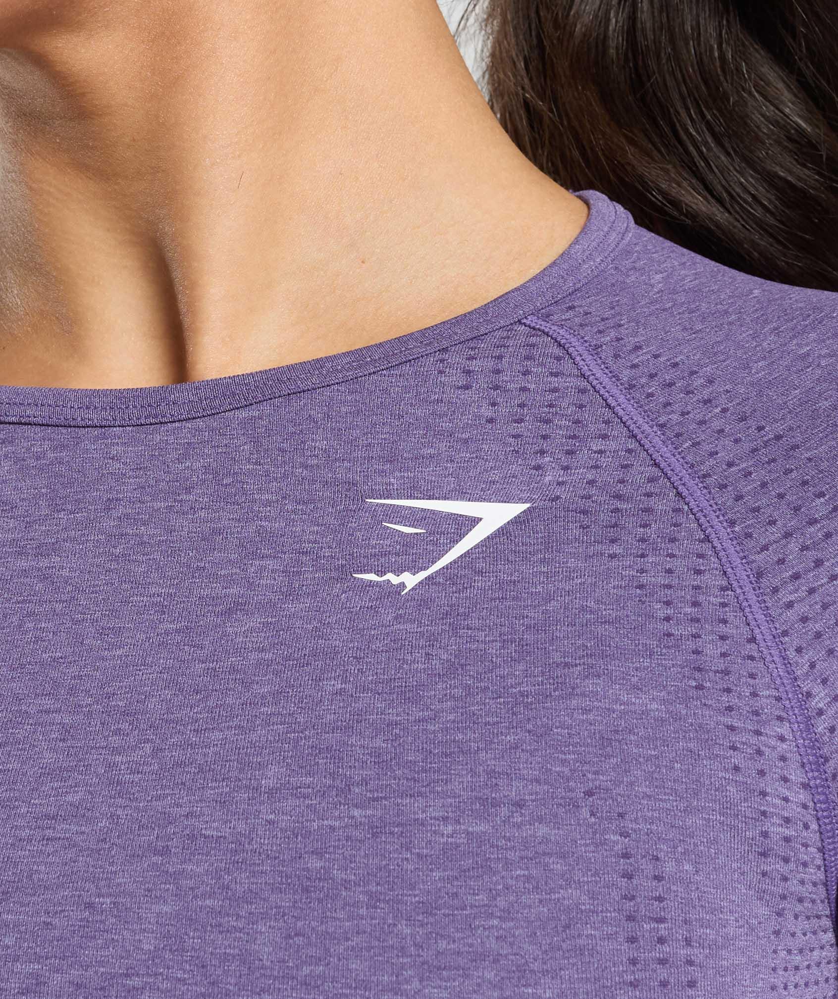 Gymshark Vital Crop Top - Functional Purple/Marl Female Product Image