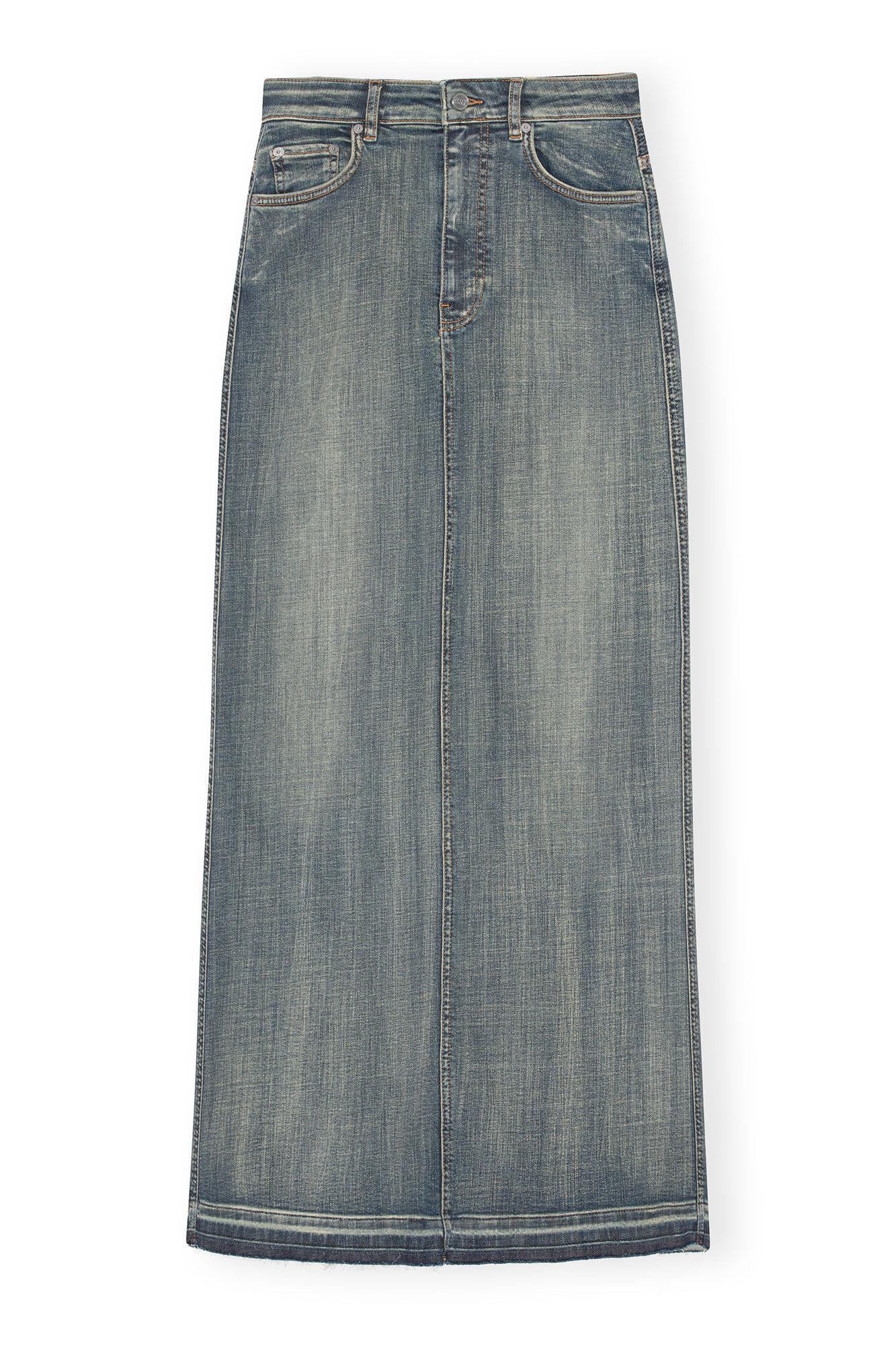 Tint Edge Denim Maxi Skirt Product Image