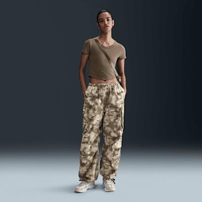 Women's Nike Sportswear Mid-Rise Oversized Camo Cargo Pants Product Image
