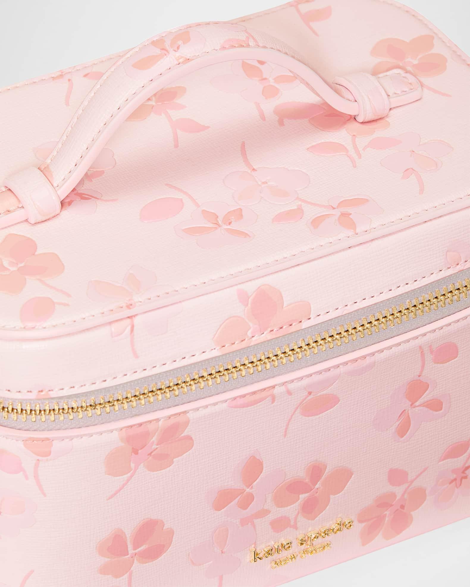 devin spring pansies leather vanity case  Product Image