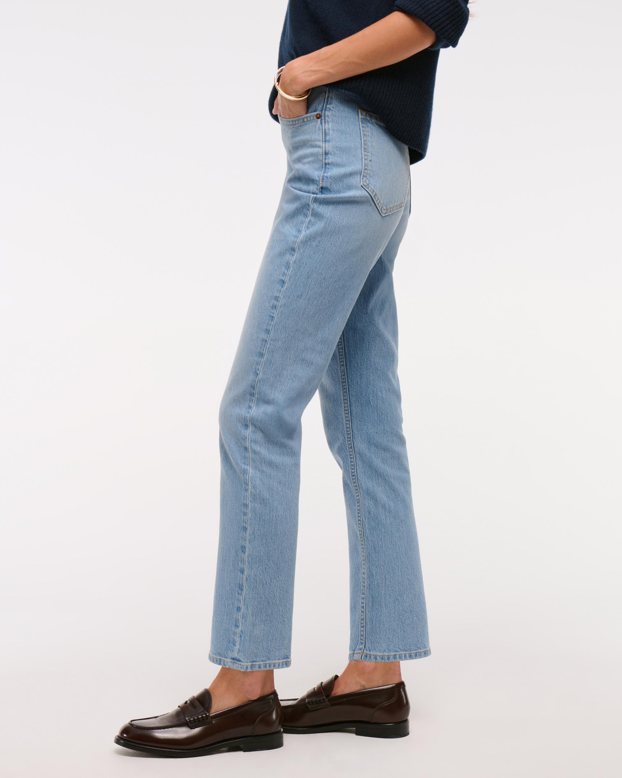 Ultra High Rise Ankle Straight Jean Product Image
