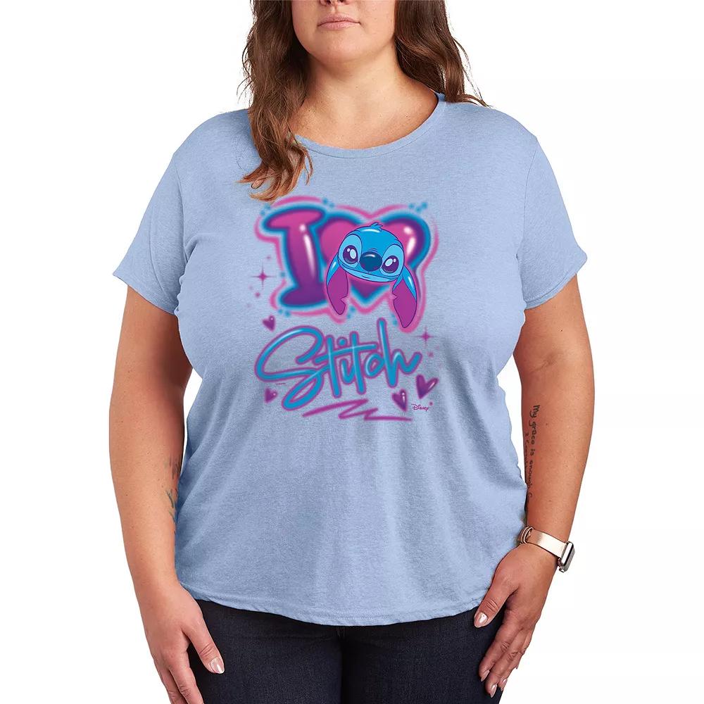 Disney's Lilo & Stitch Plus I Love Stitch Graphic Tee, Women's,  Product Image