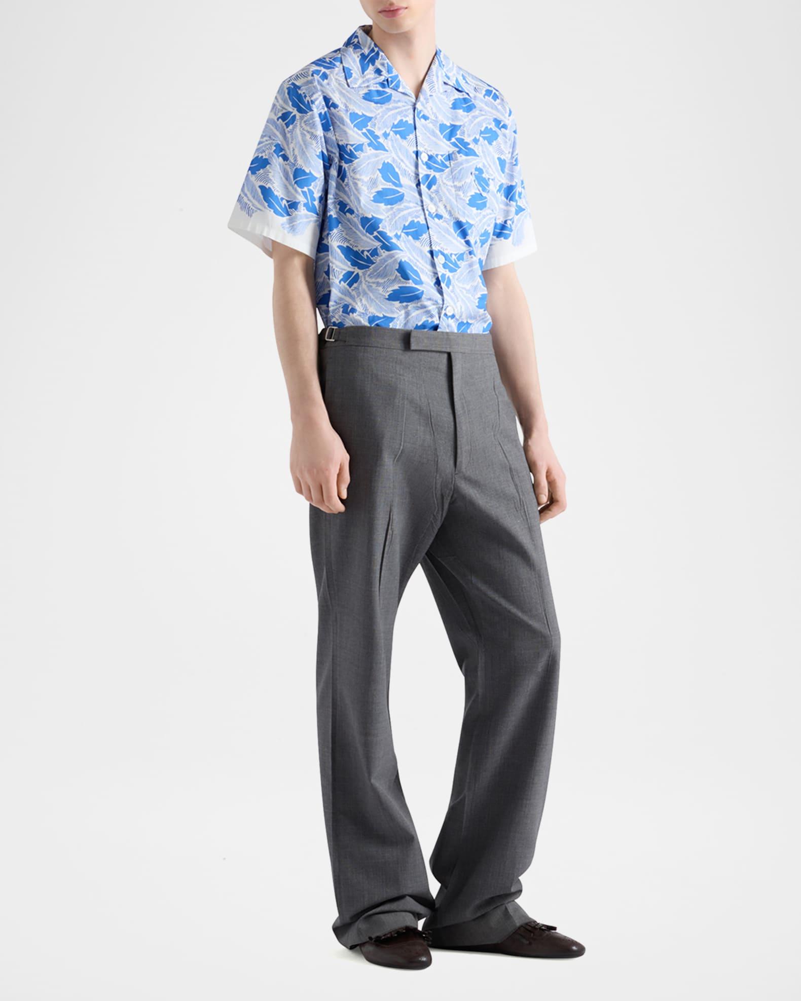 Men's Printed Bowling Shirt Product Image