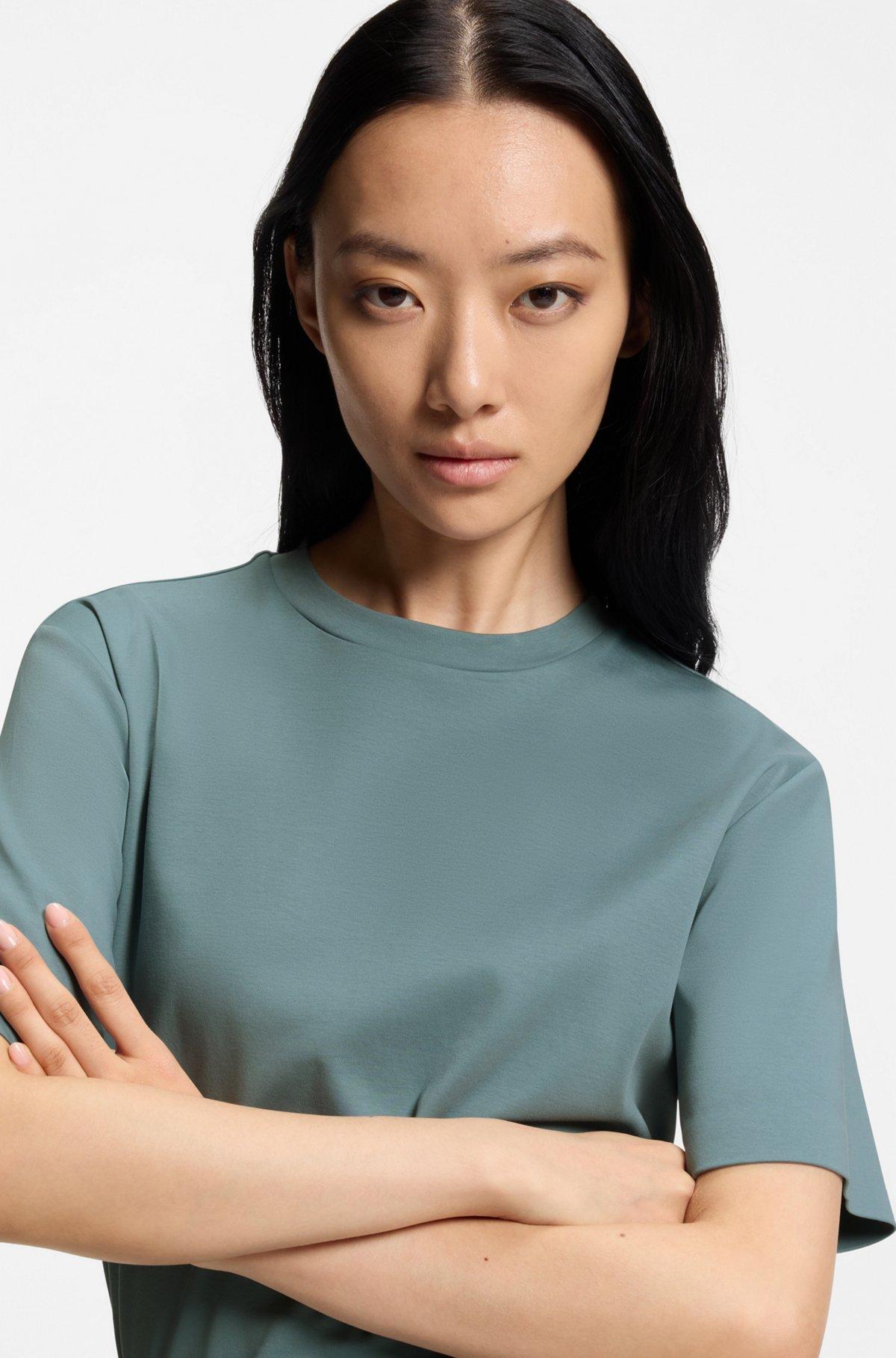 Relaxed-fit T-shirt in mercerized cotton Product Image
