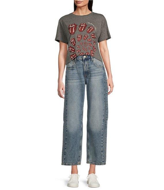Lucky Brand High-Rise Ankle Length Barrel Wide Leg Jeans Product Image