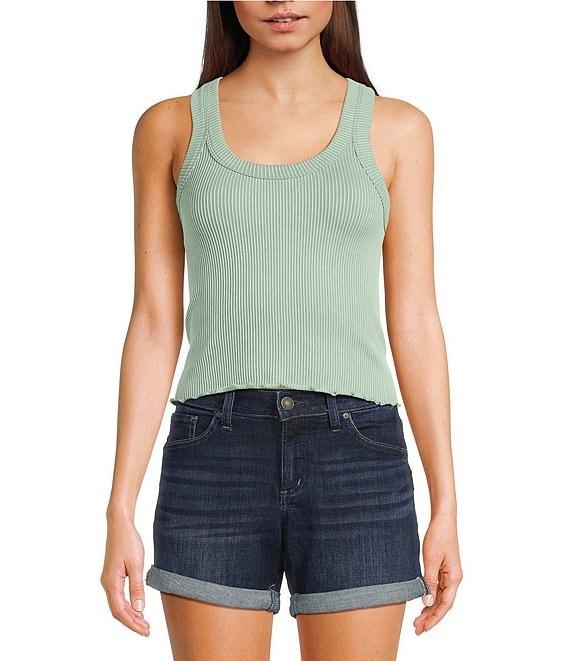 Moa Moa Ribbed Scoop Neck Tank Product Image