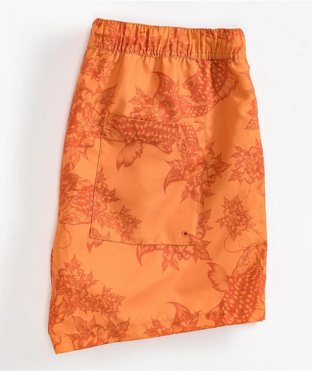 Empyre Ollie Koi Orange Board Shorts  Product Image