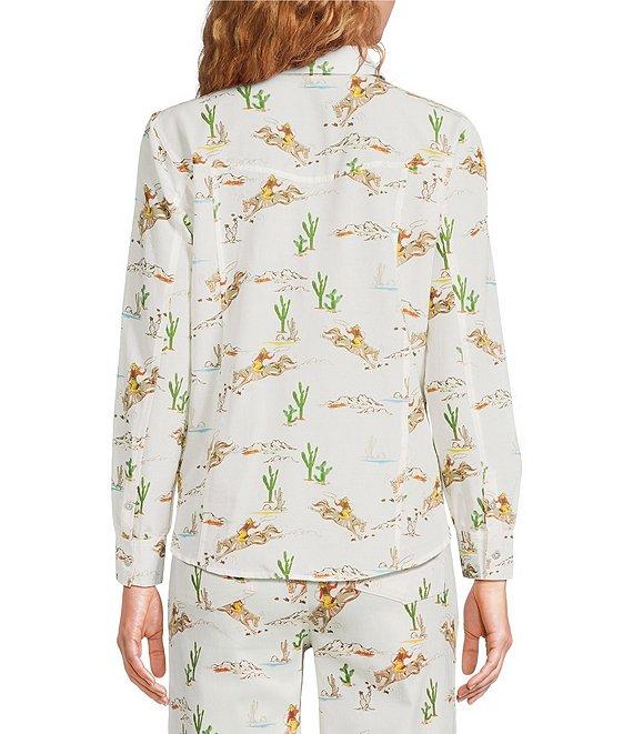 Reba Louise Cowboy Western Button Front Long Sleeve Coordinating Shirt Product Image