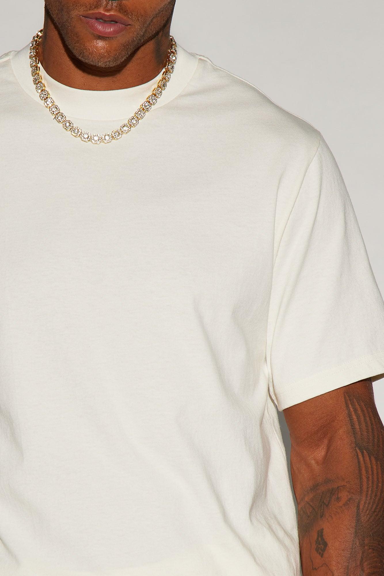 Oversized Heavyweight Short Sleeve Tee - Off White Product Image
