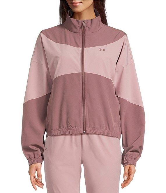 Under Armour Rival Stand Collar Long Sleeve Water Resistant Jacket Product Image