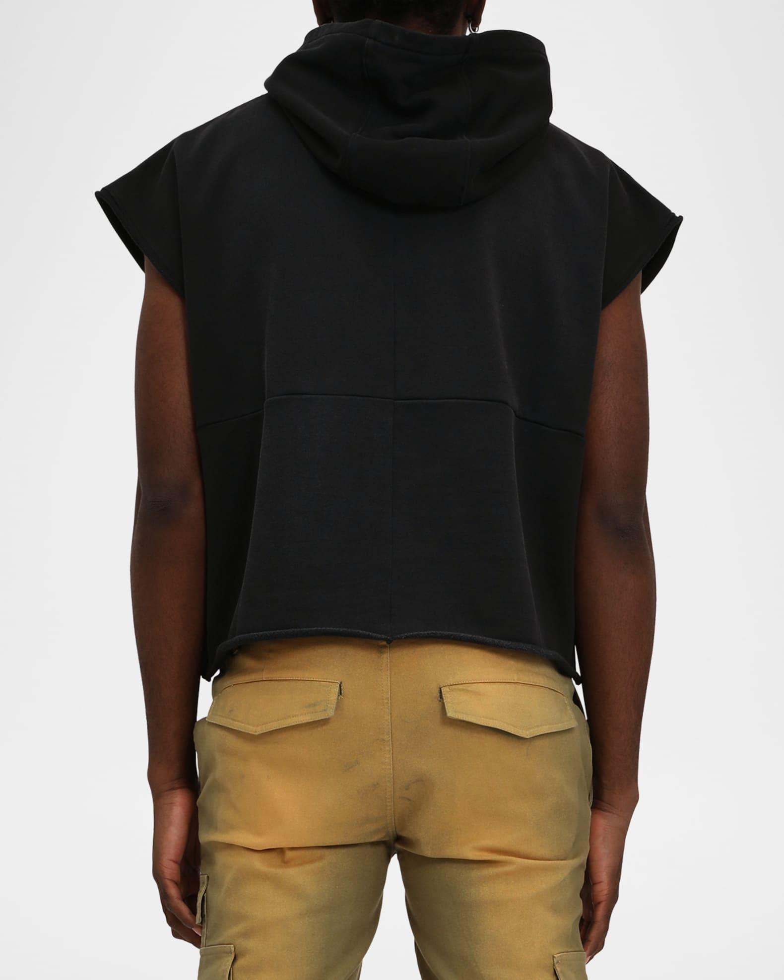 Men's Blurred Wordmark Sleeveless Hoodie Product Image