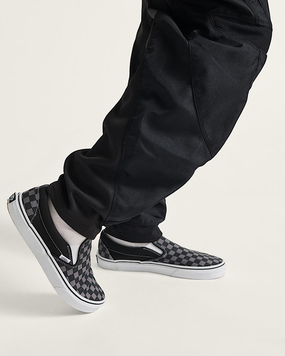 Vans | Classic Checkerboard Slip-On Black/Pewter Shoe Product Image
