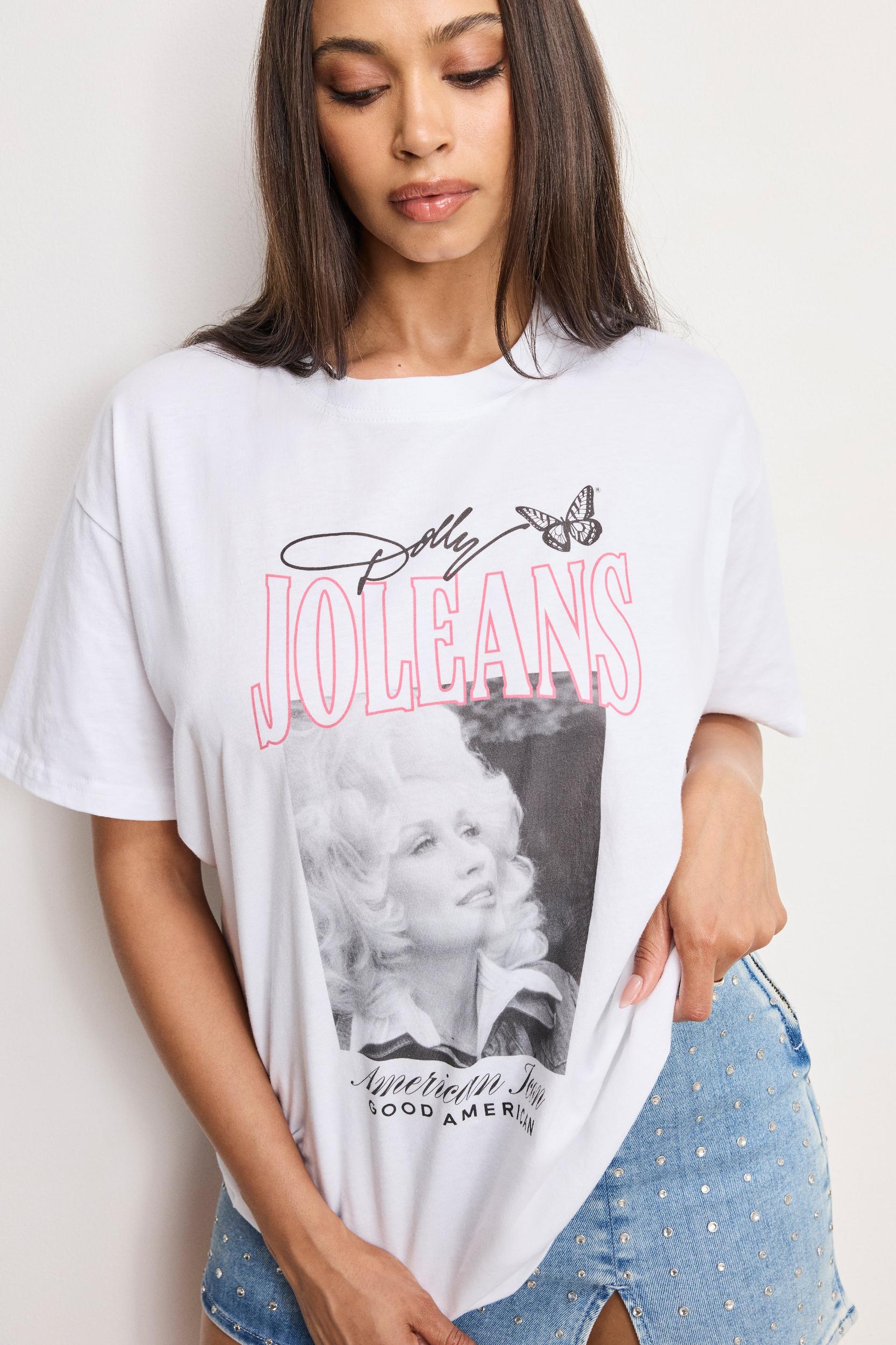 DOLLY OVERSIZED CONCERT TEE | WHITE001 Product Image