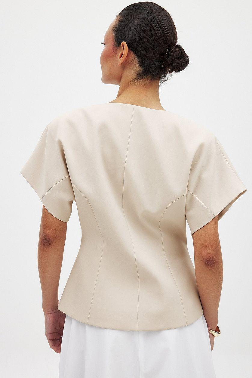 Fitted Short Sleeve Blazer Product Image