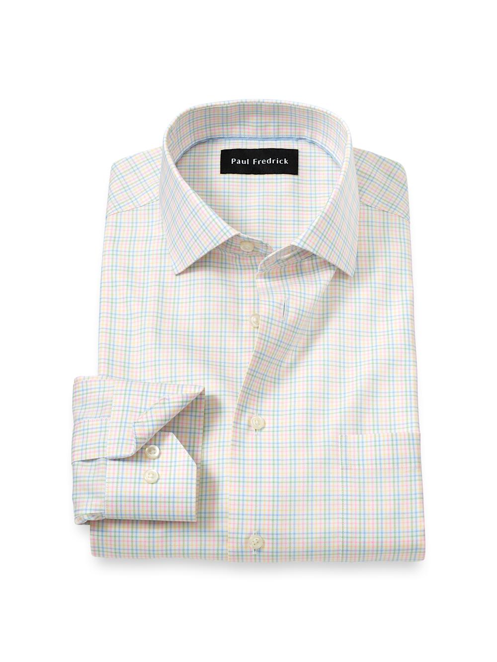 Comfort Stretch Non-Iron Check Dress Shirt - Multi Product Image