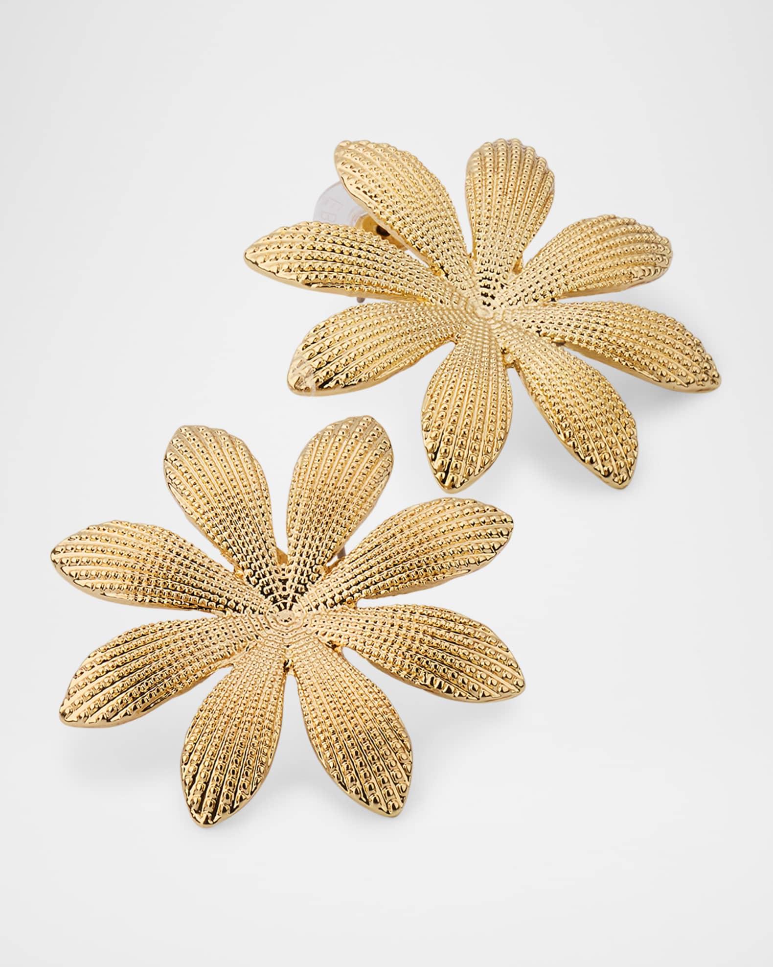 Textured Flower Earrings Product Image