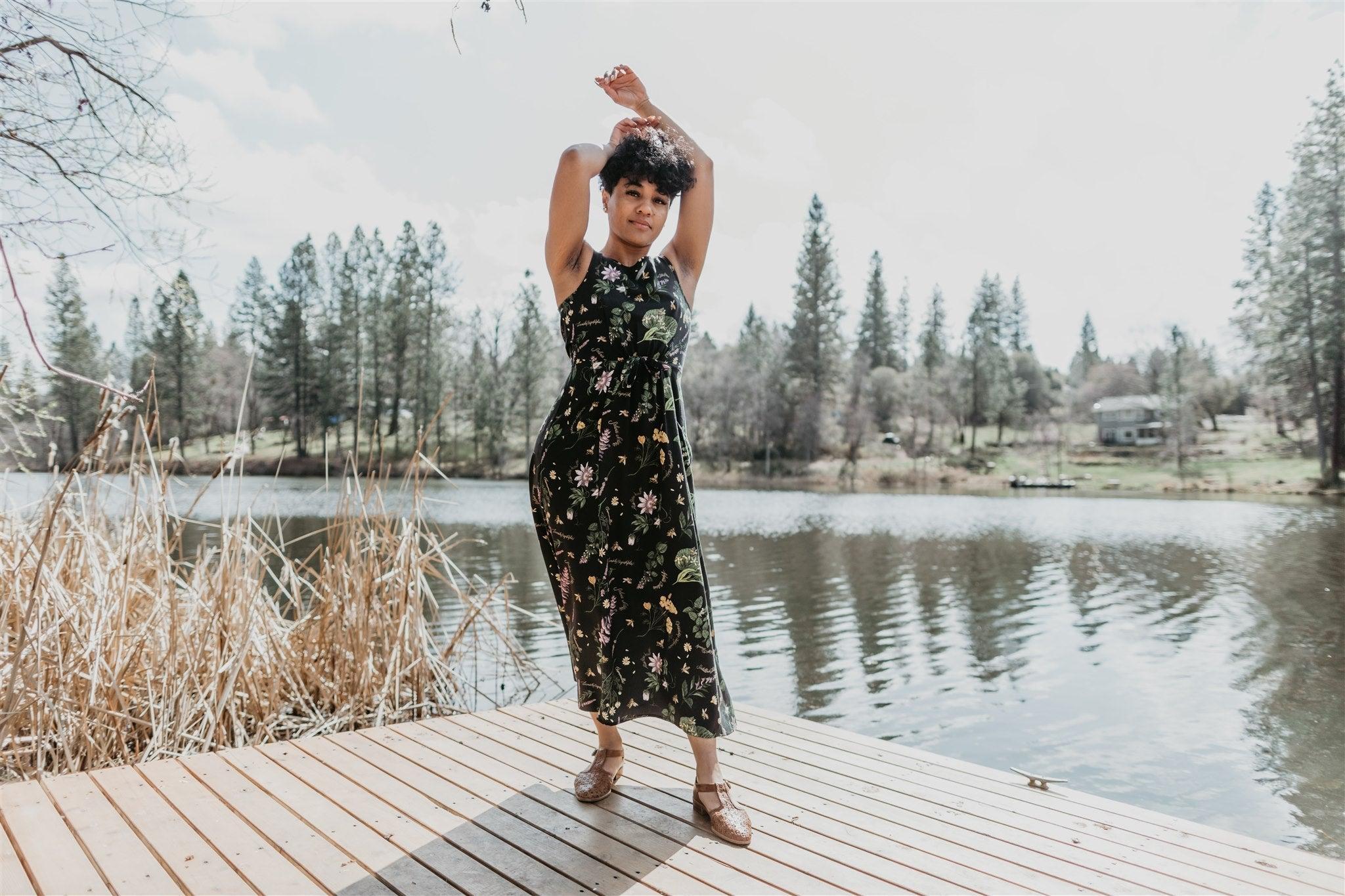 Rhiannon Dress in Nervine Ecovero Product Image