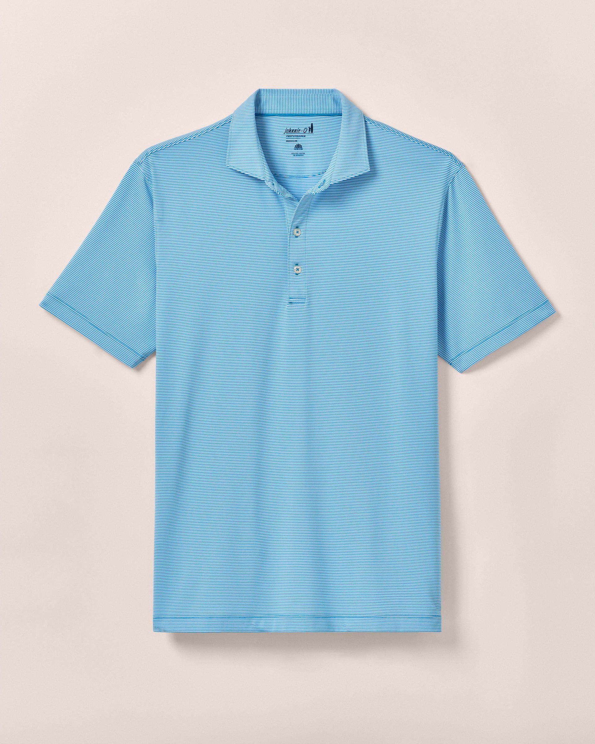 PerryGolf Performance Jersey Polo - Lyndonn Stripe Product Image