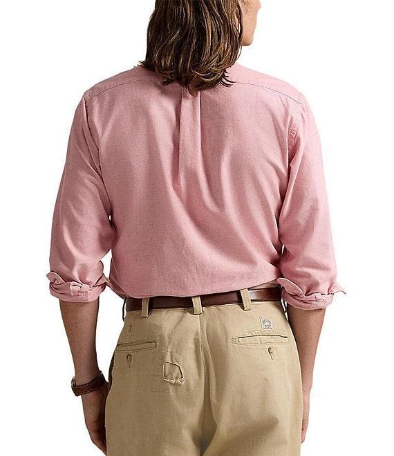 Polo Ralph Lauren Big & Tall Solid Oxford Long Sleeve Woven Shirt Product Image
