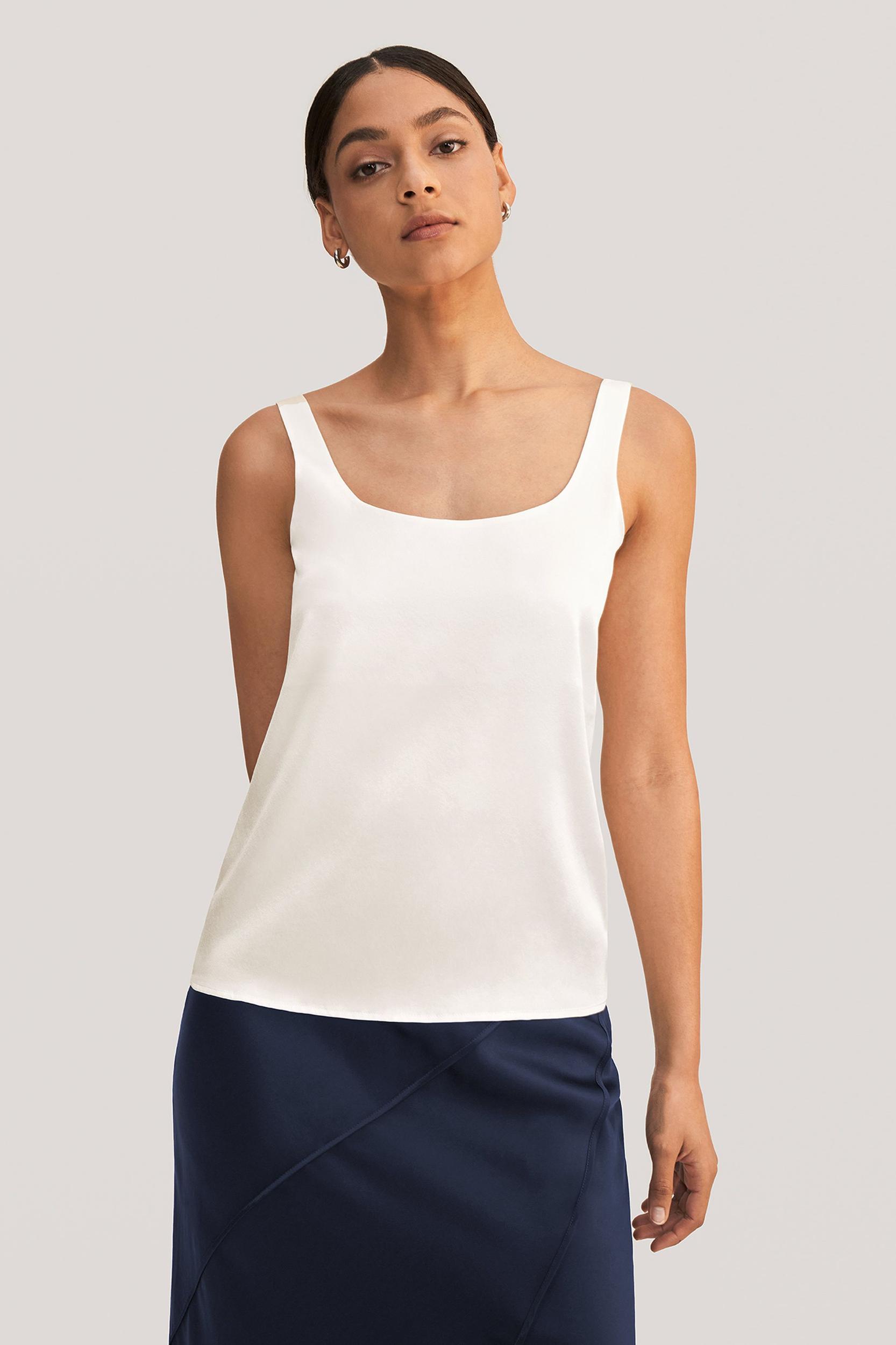 Flattering U Neck Silk Camisole Product Image