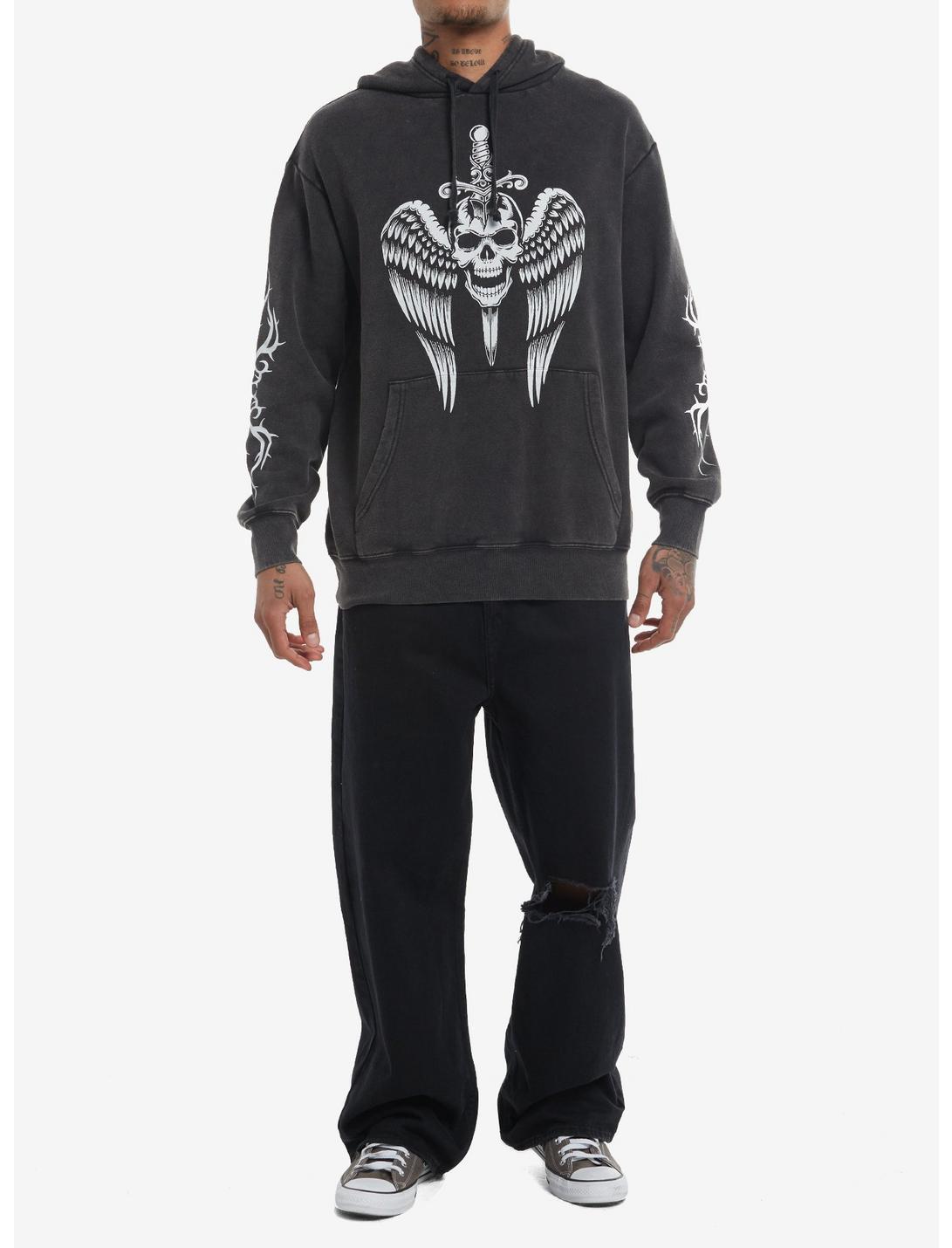Winged Skull & Dagger Hoodie Product Image