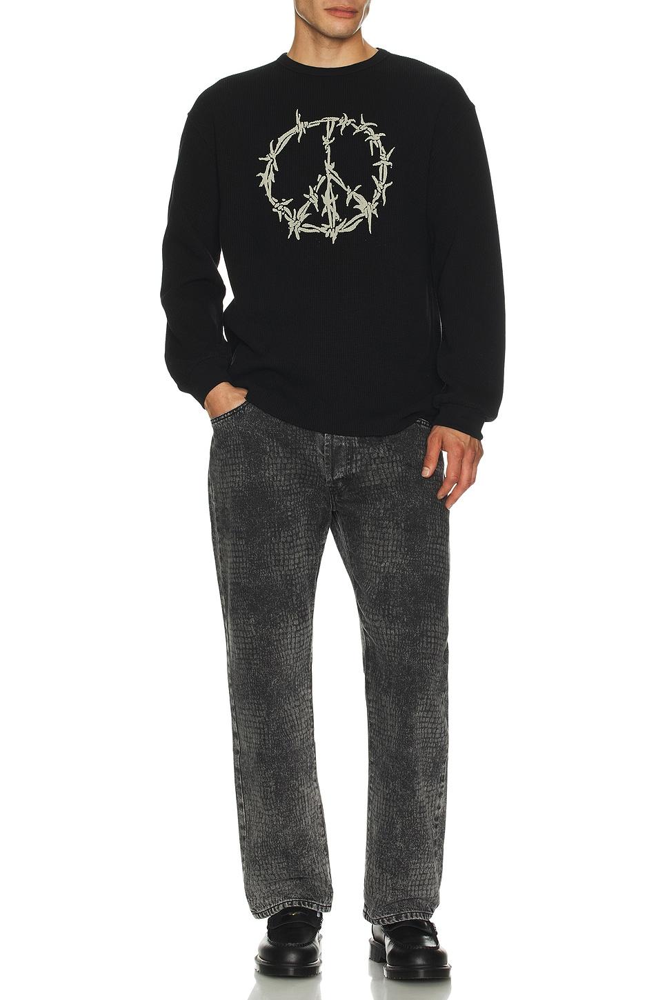 Peace Press Gothic Waffle Long Sleeve Tee Product Image