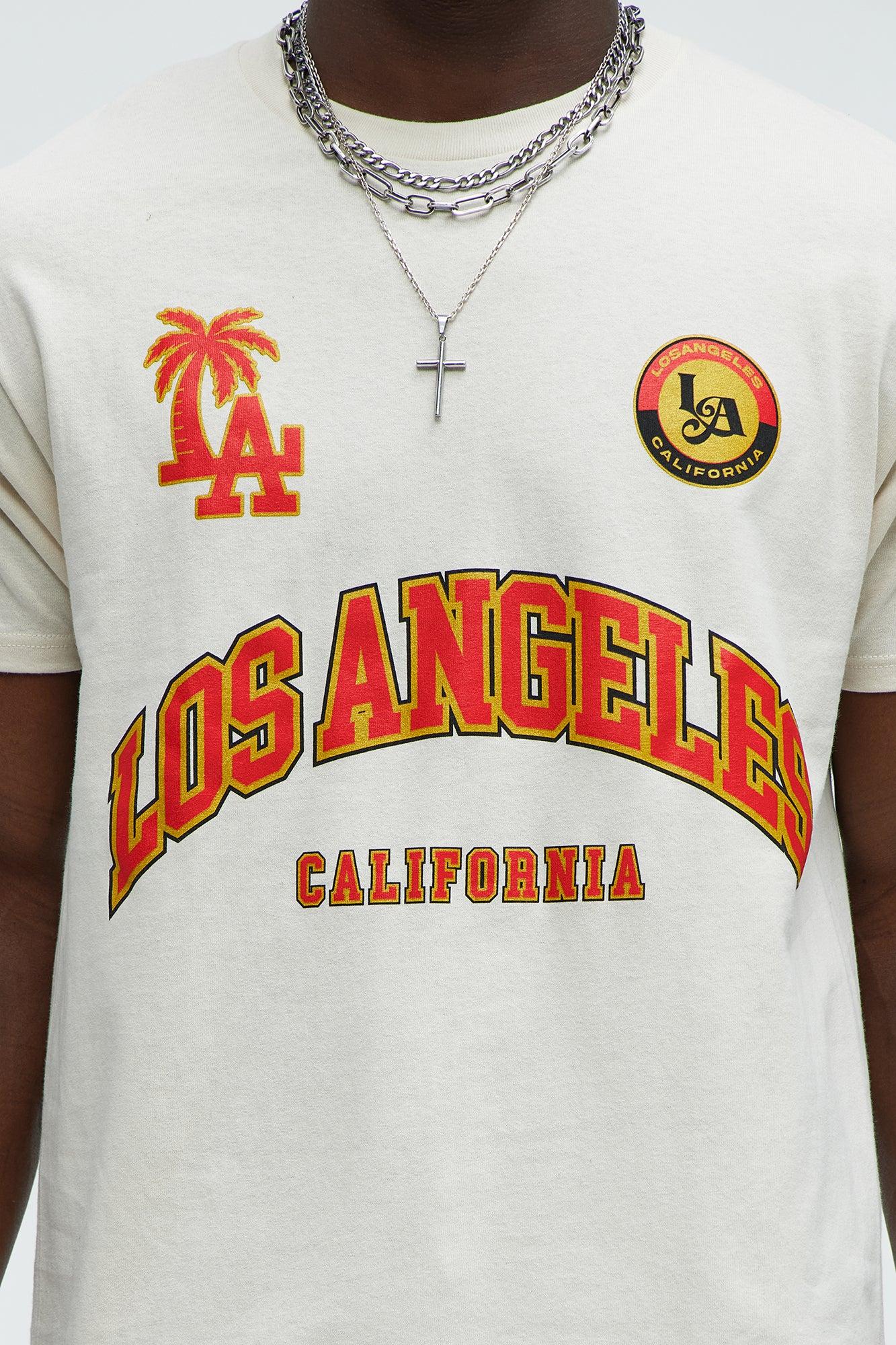LA California Daily Short Sleeve Tee - Cream Product Image
