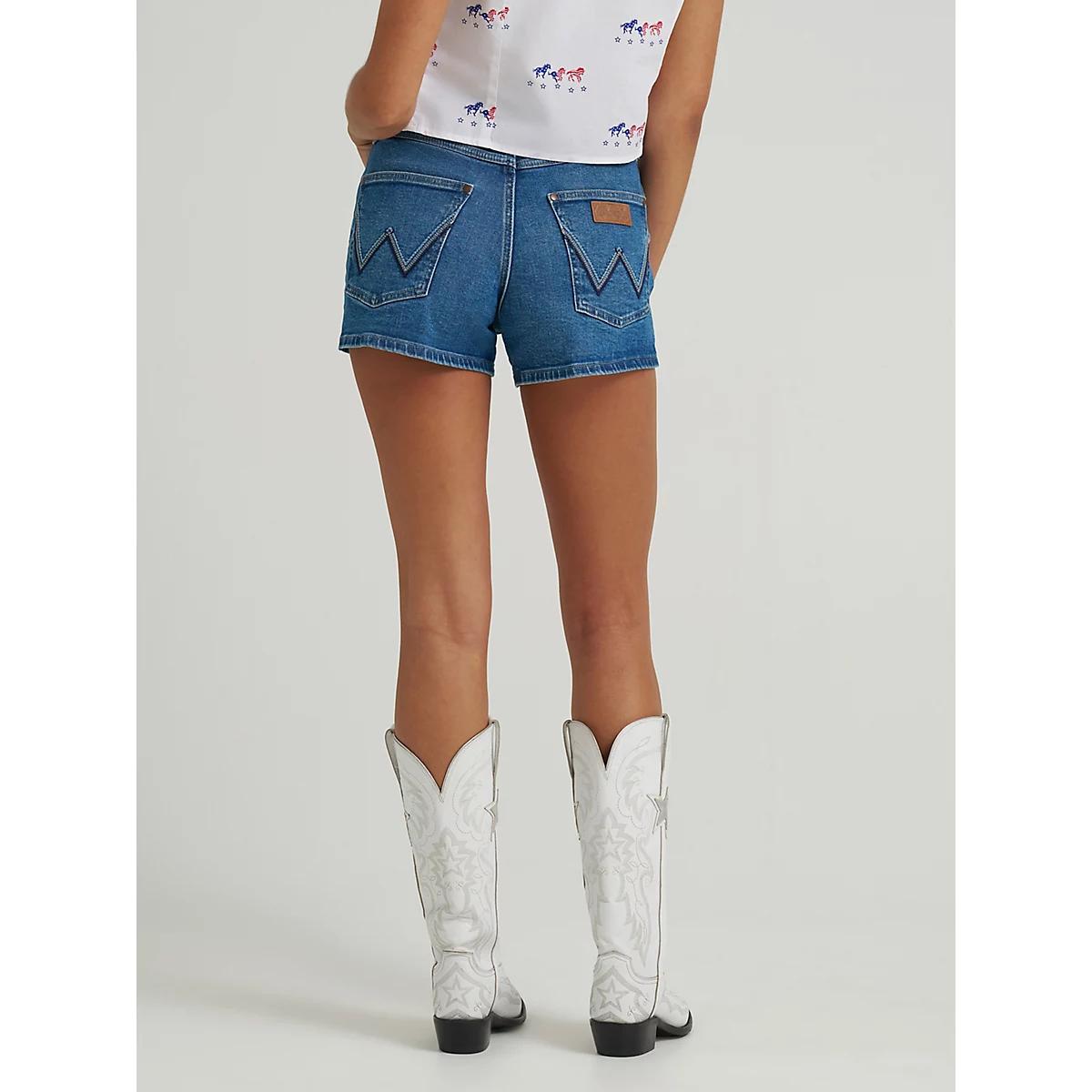 Women's Wrangler Retro® Mae Mid Rise Short | Women's SHORTS & SKIRTS | Wrangler® Product Image