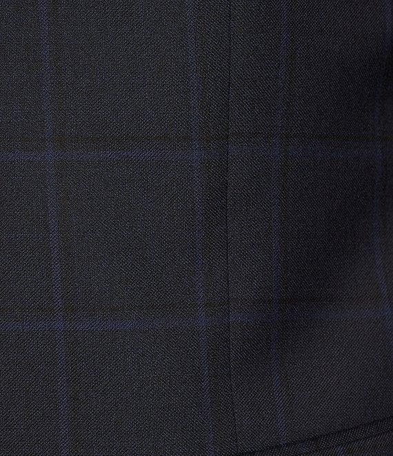 Hugo Boss Slim Fit Flat Front Plain Check Pattern 2-Piece Suit Product Image