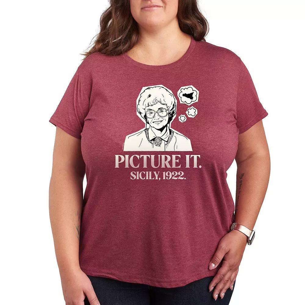 Plus Golden Girls Picture It Sicily Graphic Tee, Women's,  Product Image
