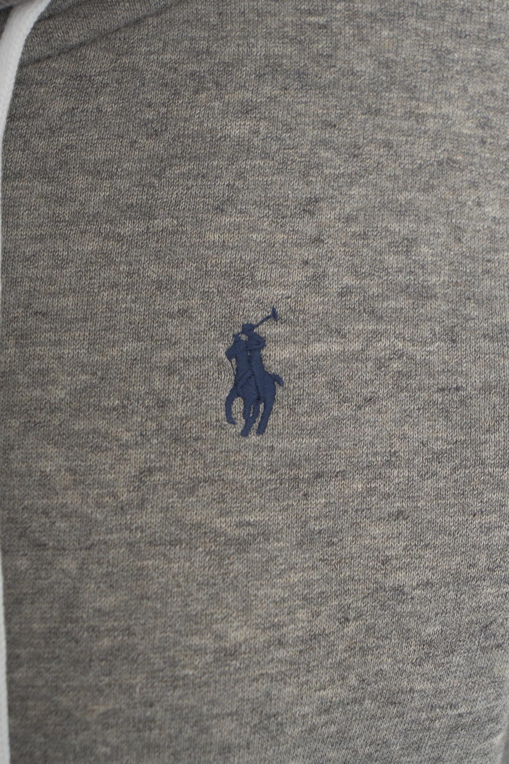 Zip hoodie with logo embroidery Product Image