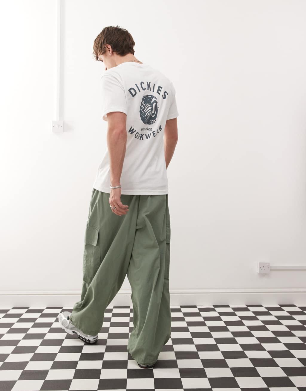 Dickies off road back print T-shirt in white Product Image