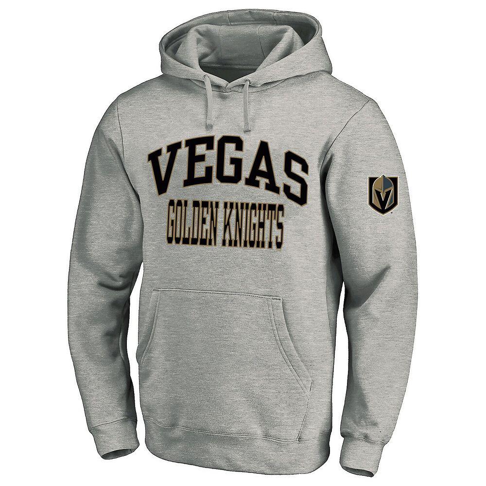 Men's Fanatics Heather Gray Vegas Golden Knights Big & Tall Fleece Pullover Hoodie, Size: XLT, Lvk Grey Product Image