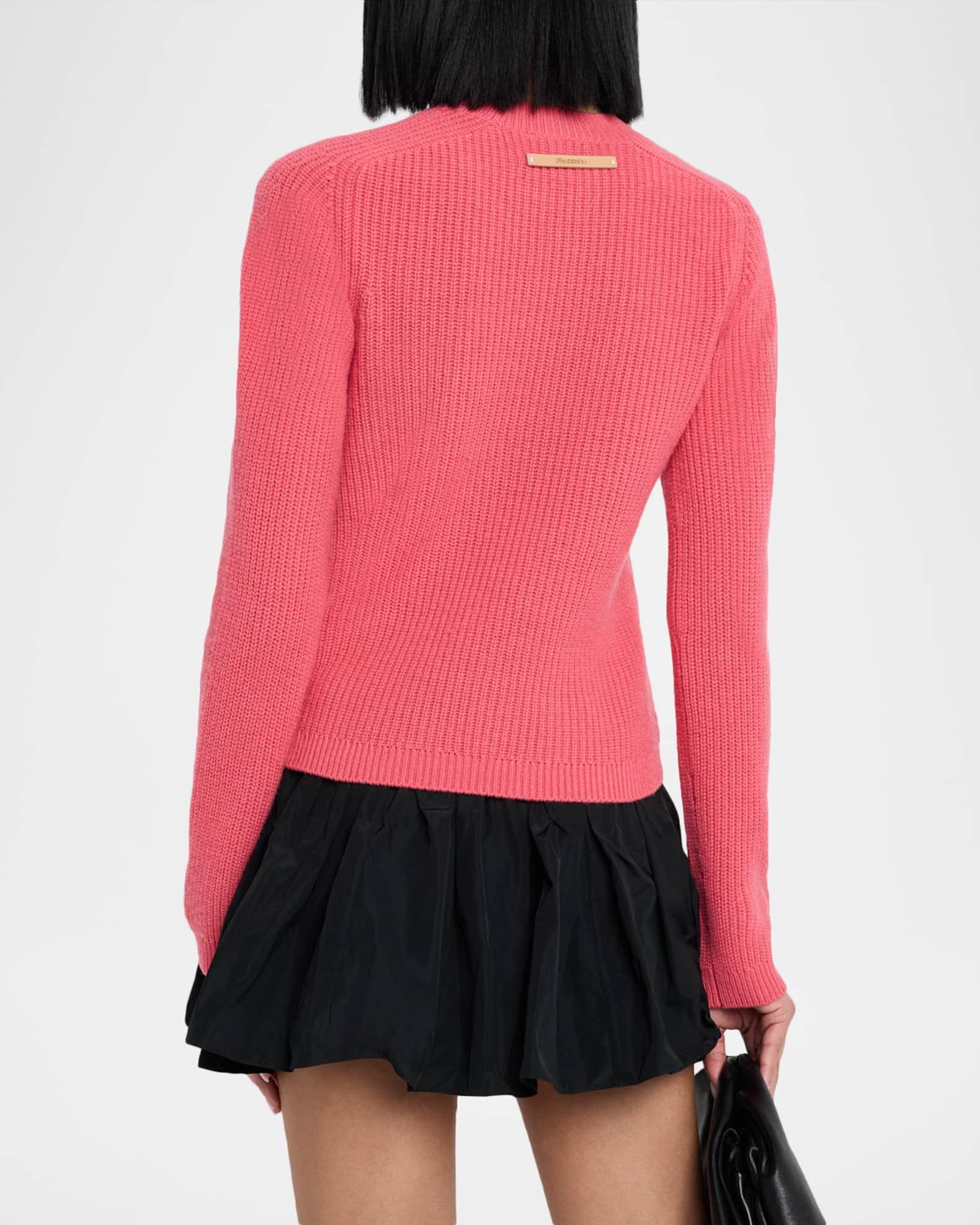 Puff-Sleeve Wool-Cashmere Sweater Product Image