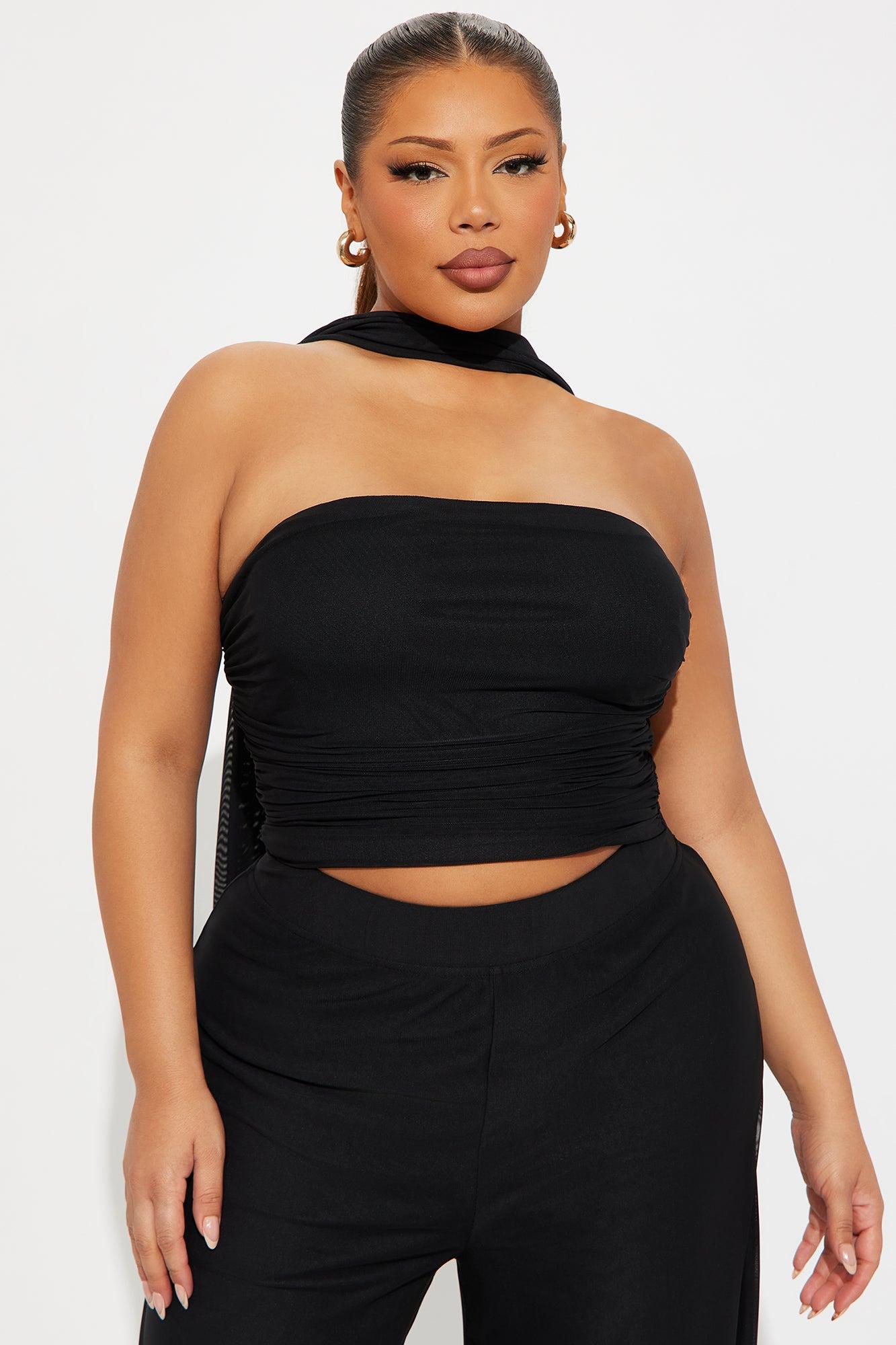 Keep It A Secret Mesh Pant 3pc Set - Black Female Product Image